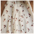 Peaches organic cotton muslin blanket - Avery Row