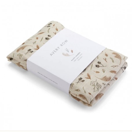 Grasslands organic cotton muslin blanket - Avery Row