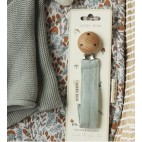 Blue Corduroy pacifier clip - Avery Row