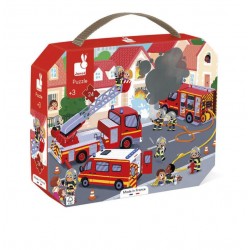 24-pieces Firefighter Valisette Puzzle - Janod