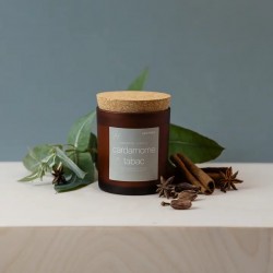 Bougie Cire de soja 16oz - Cardamome et tabac - UPSIMPLY UPSIMPLY