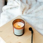 Bougie Cire de soja 16oz - Mandarine et eucalyptus - UPSIMPLY UPSIMPLY