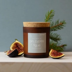 Bougie Cire de soja 16oz - Pin Cyprès Figue - UPSIMPLY UPSIMPLY
