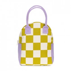 Zipper Lunch Bag Checks Pear - Fluf