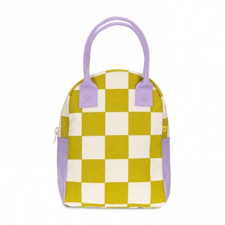 Zipper Lunch Bag Checks Pear - Fluf