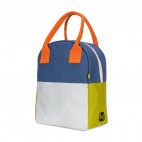 Zipper Lunch Bag Two Tone Citrus Sky - Fluf