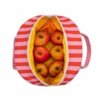 Zipper Lunch Bag Awning Stripe Pink - Fluf