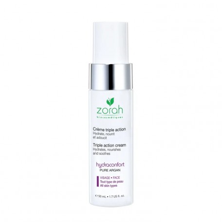 Crème visage triple action Hydraconfort - Zorah Cosmétiques Zorah Biocosmétiques